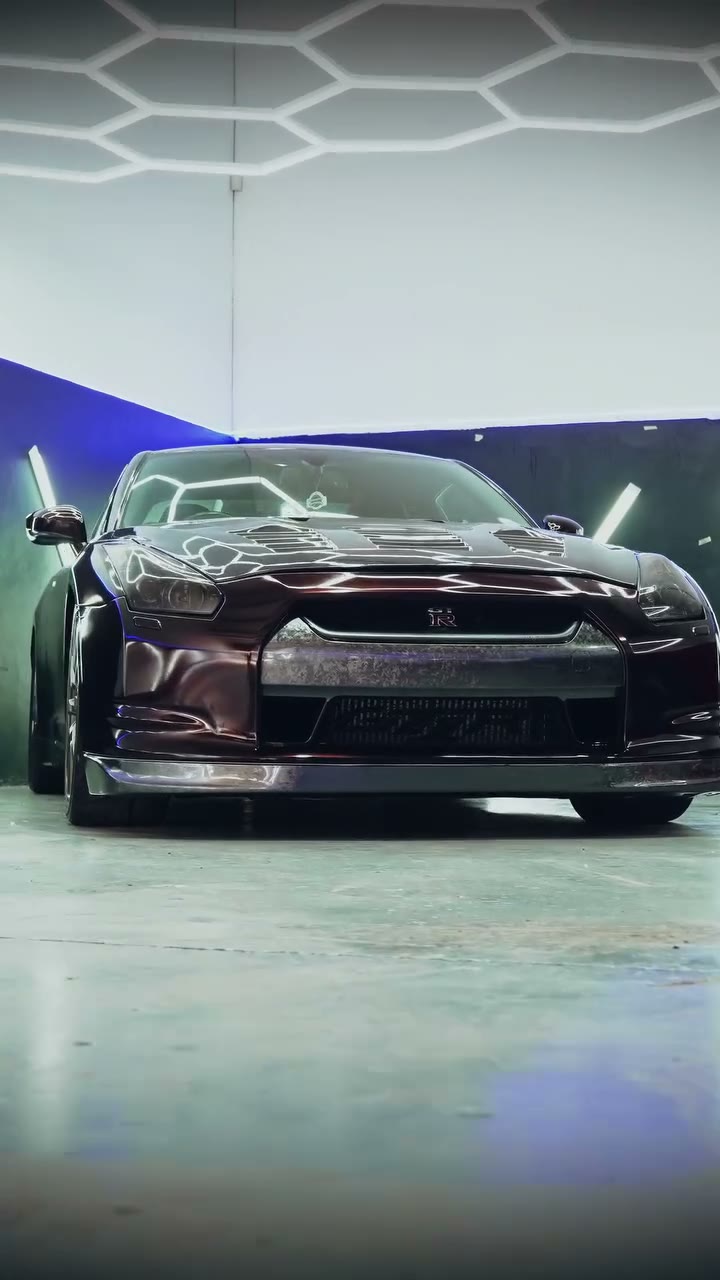 Nissan R35 GTR in a full inside-out custom vinyl wrap